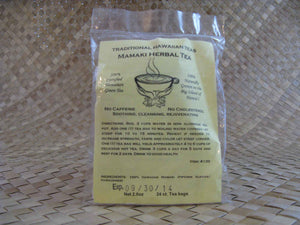 Traditional Hawaiian Herbal Teas - 24 Mamaki Tea Bags (4x to Canada)